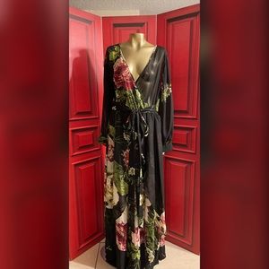 Floral Maxi black